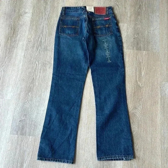 FARM GIRL & FEED Co. Carole-Lu low rise Boot Cut denim jeans women size 4R x 32 - Picture 7 of 16